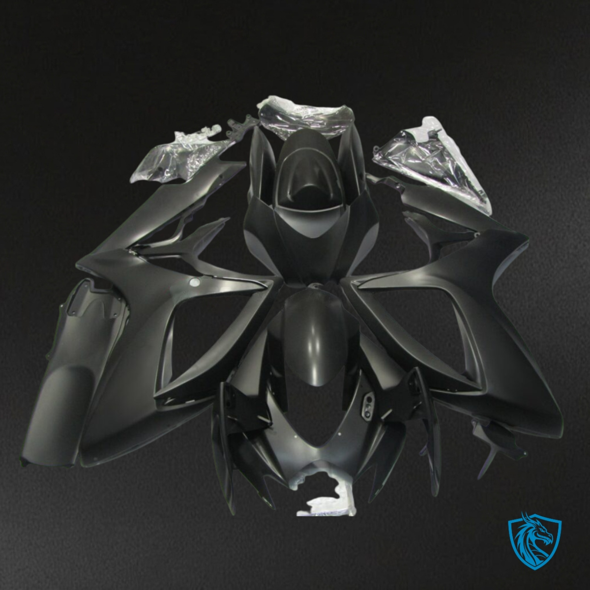 Suzuki GSXR 600-750 (2006-2007) Black - Custom ABS Fairing Kit
