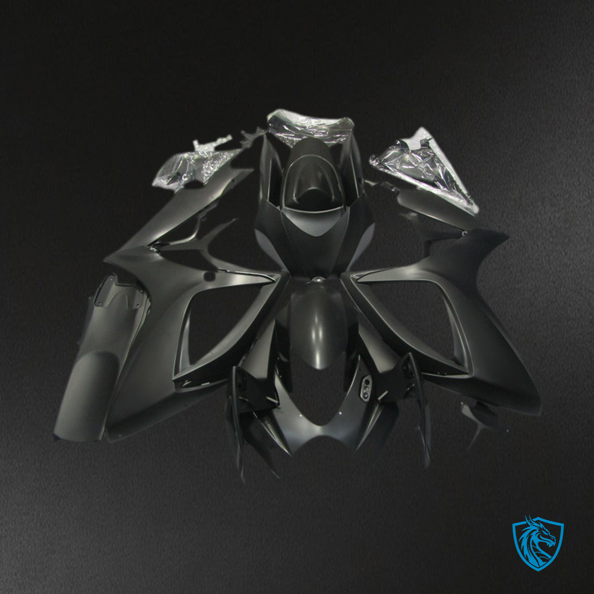 Suzuki GSXR 600-750 (2006-2007) Matte Black Motorcycle Fairings Kit | ABS Bodywork
