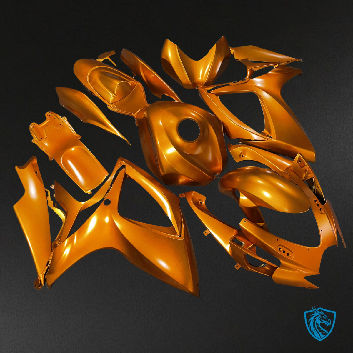 Suzuki GSXR 600-750 (2006-2007) Gold - MERGEment Motorcycle Fairings Kit