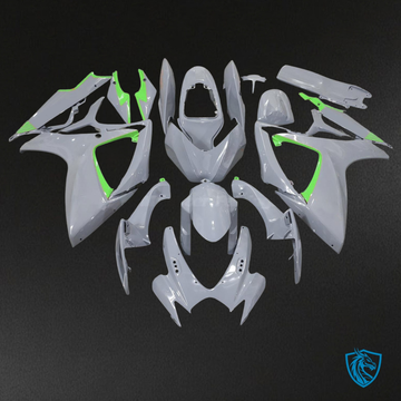 Suzuki GSXR 600-750 (2006-2007) Nardo Gray & Green  Fairing Kit | ABS Bodywork
