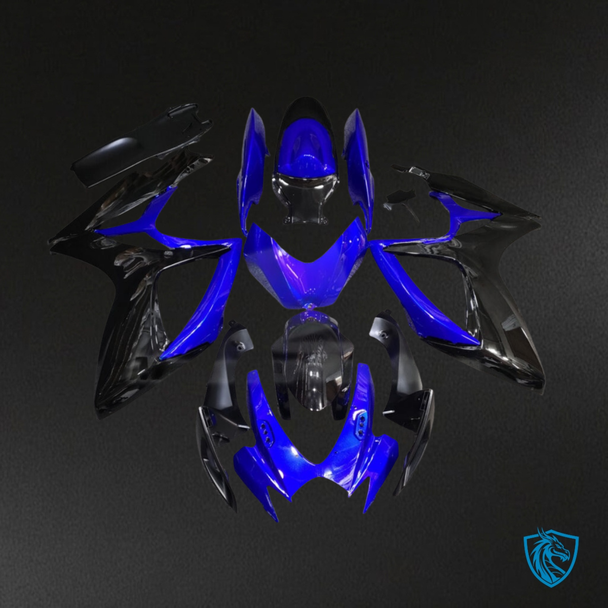 Suzuki GSXR 600-750 (2006-2007) Pearl Blue & Black Special Fairing Kit | ABS Bodywork