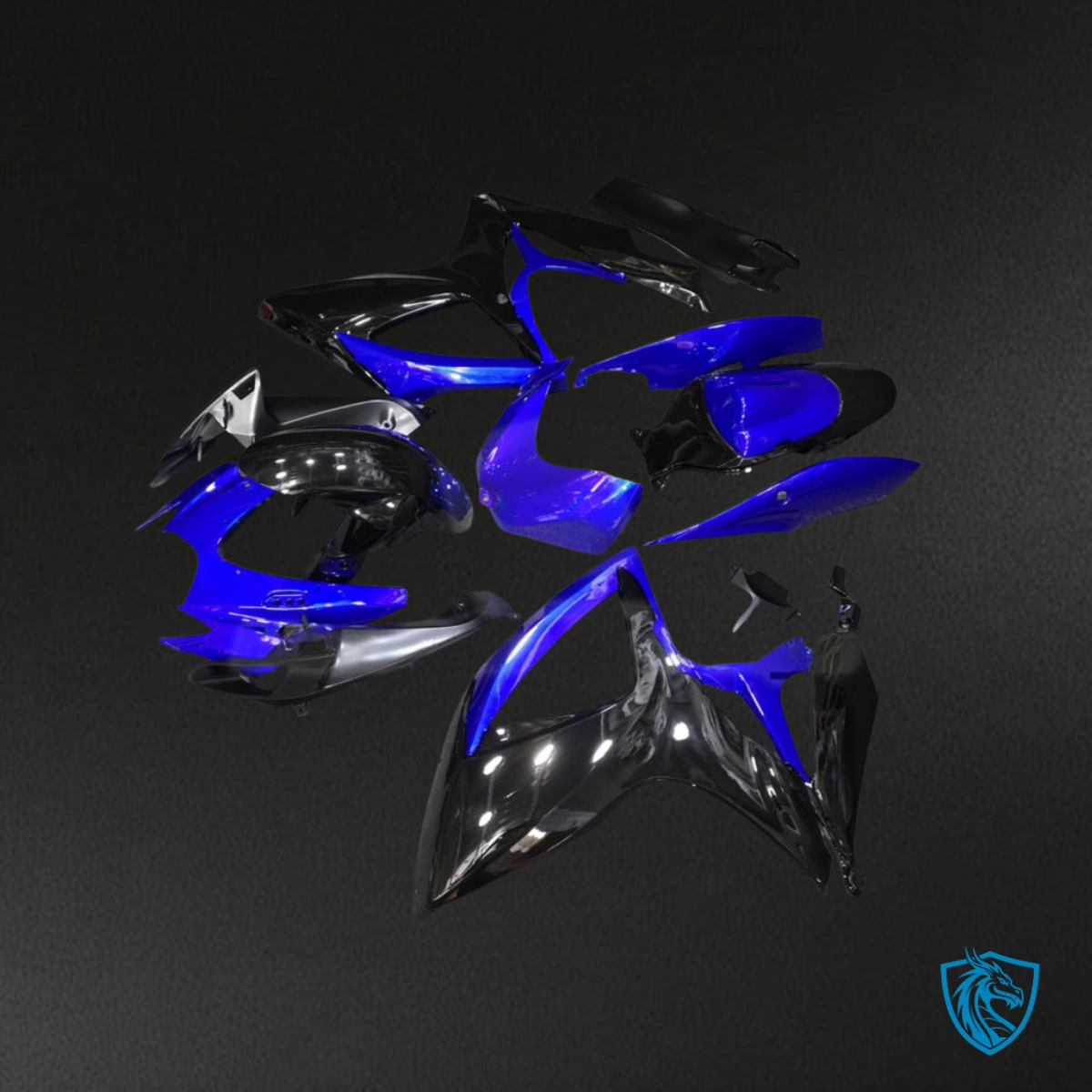 Suzuki GSXR 600-750 (2006-2007) Pearl Blue & Black Special Fairing Kit | ABS Bodywork