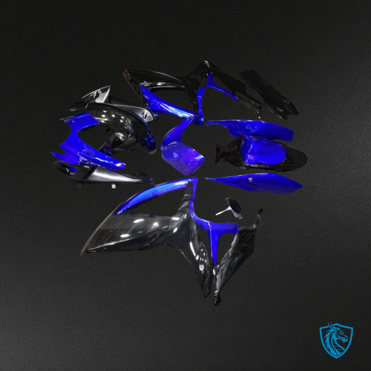 Suzuki GSXR 600-750 (2006-2007) Pearl Blue & Black Special Fairing Kit | ABS Bodywork