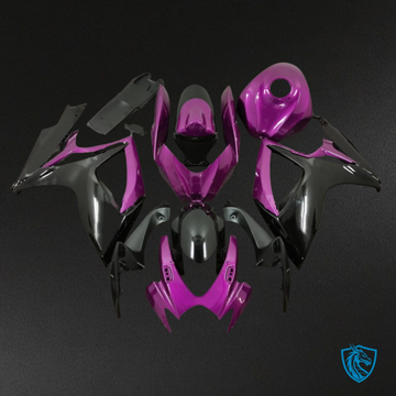 Suzuki GSXR 600-750 (2006-2007) Purple & Black Fairing Kit | ABS Bodywork