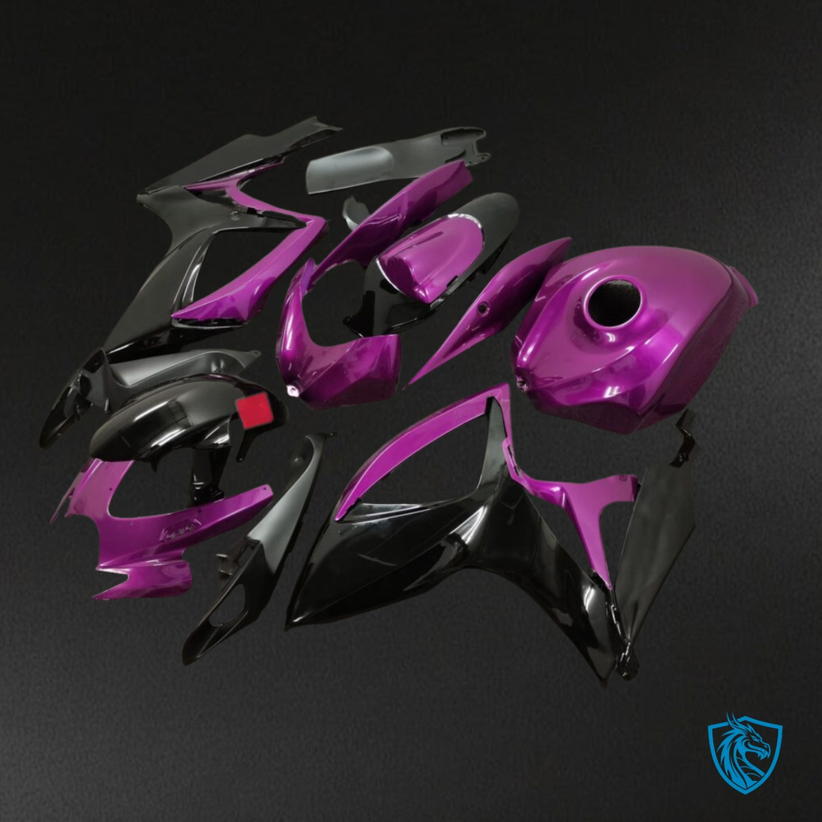 Suzuki GSXR 600-750 (2006-2007) Purple & Black Fairing Kit | ABS Bodywork