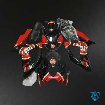 Suzuki GSXR 600-750 (2006-2007) Red Lucky Strike Motorcycle Fairings Kit | ABS Bodywork