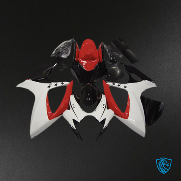 Suzuki GSXR 600-750 (2006-2007) Red Star Motorcycle - Custom ABS Fairing Kit