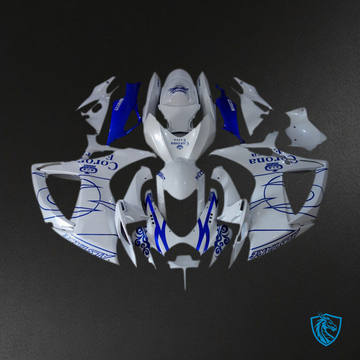 Suzuki GSXR 600-750 (2006-2007) White Corona Motorcycle - Custom ABS Fairing Kit