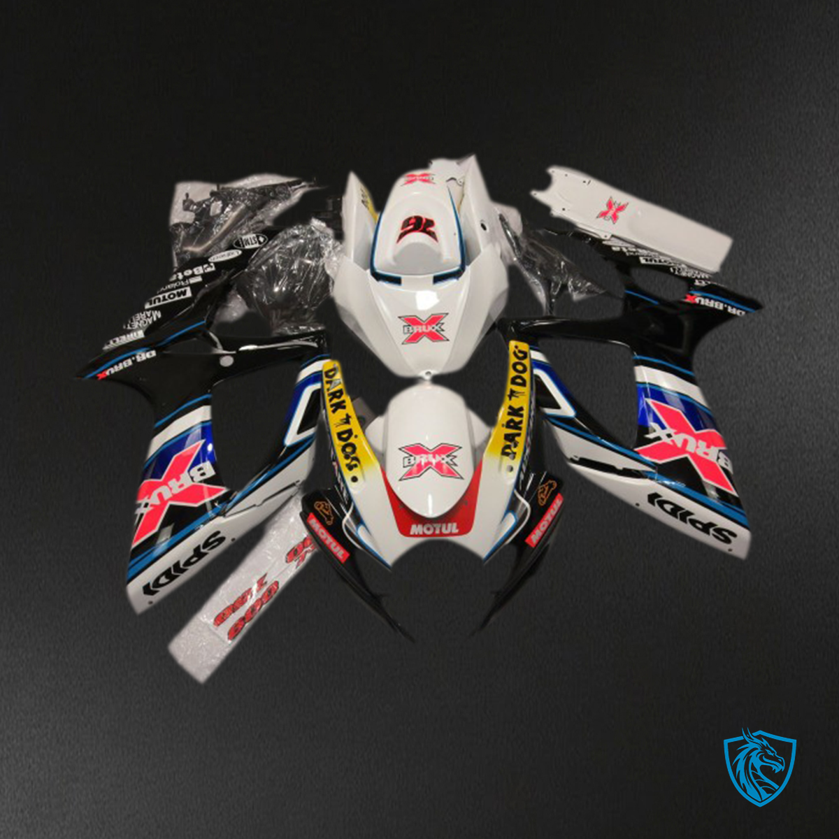 Suzuki GSXR 600-750 (2006-2007) X 76 Multicolour Brux - MERGEment Motorcycle Fairings Kit