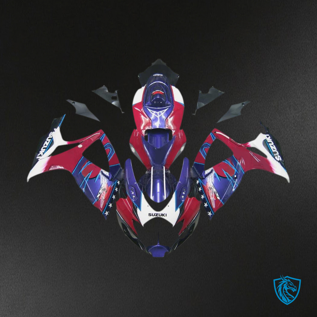 Suzuki GSXR 600-750 (2006-2007) Red & Blue - Fairing Kit | ABS Bodywork