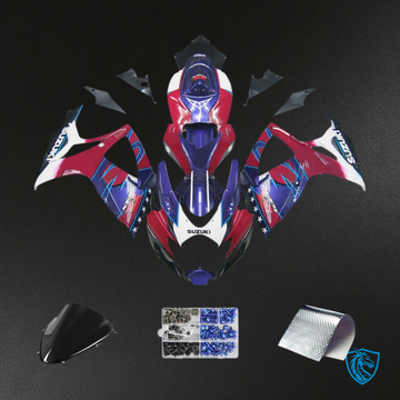 Suzuki GSXR 600-750 (2006-2007) Red & Blue - Fairing Kit | ABS Bodywork