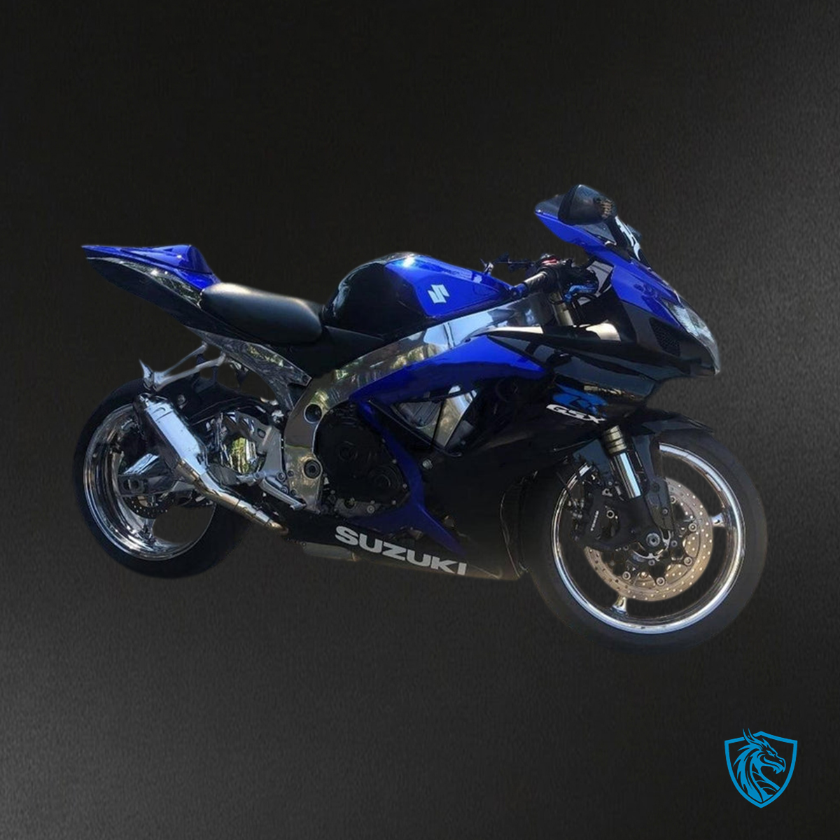 Suzuki GSXR 600-750 (2006-2007) Blue & Blake - Custom ABS Fairing Kit