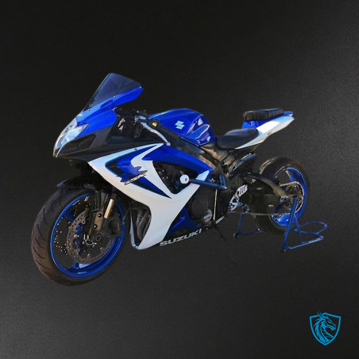 Suzuki GSXR 600-750 (2006-2007) Gloss Blue & White - MERGEment Motorcycle Fairings Kit