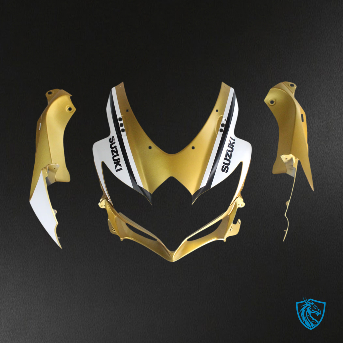 Suzuki GSXR 600-750 (2008-2010) Black & Gold - Fairing Kit