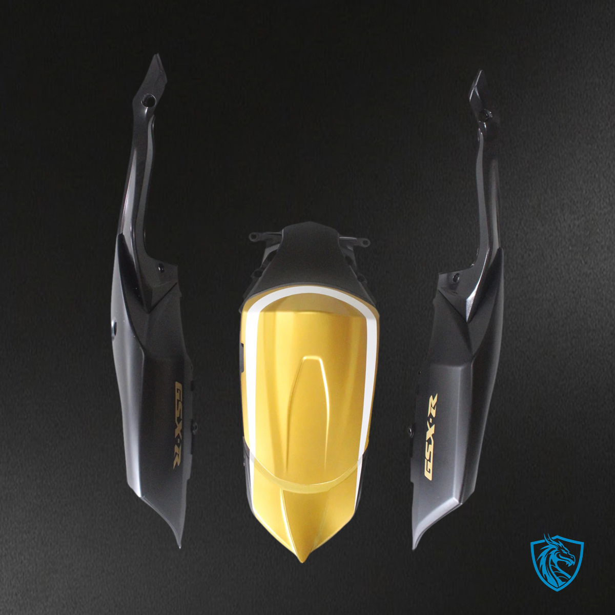 Suzuki GSXR 600-750 (2008-2010) Black & Gold - Fairing Kit
