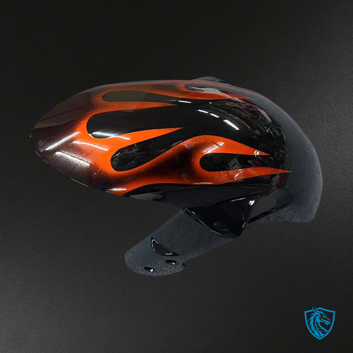 Suzuki GSXR 600-750 (2008-2010) Black & Orange Fire - Fairing Kit
