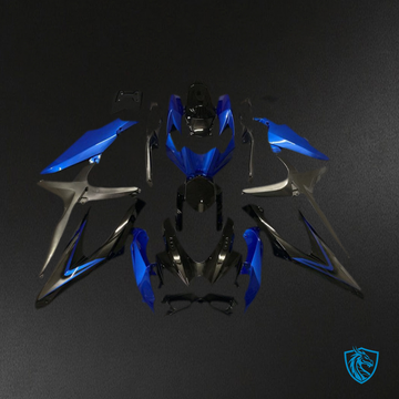 Suzuki GSXR 600-750 (2008-2010) Blue & Green Fairings Kit - Aftermarket ABS Bodywork