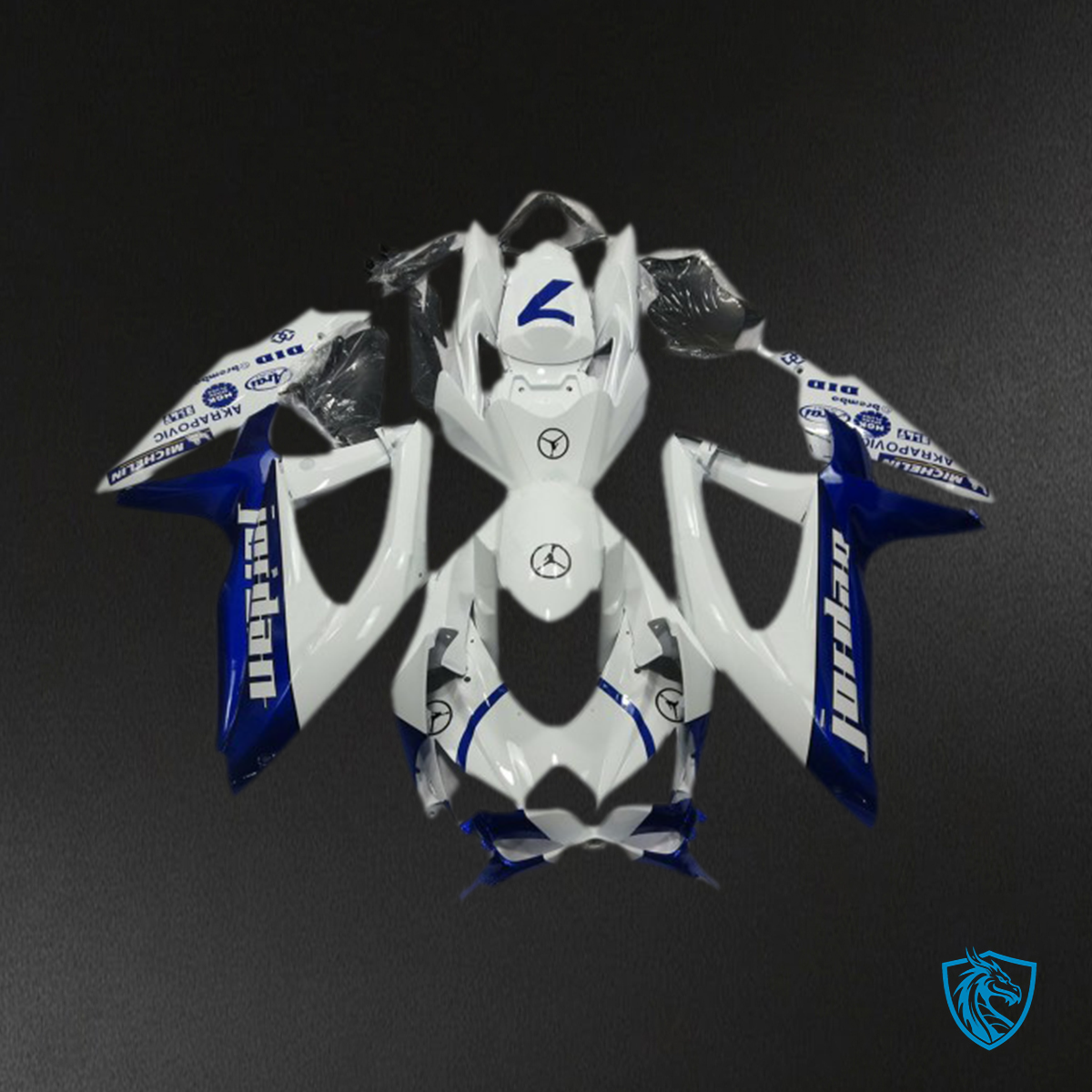 Suzuki GSXR 600-750 (2008-2010) Blue Jordan Motorcycle Fairings Kit | ABS Bodywork