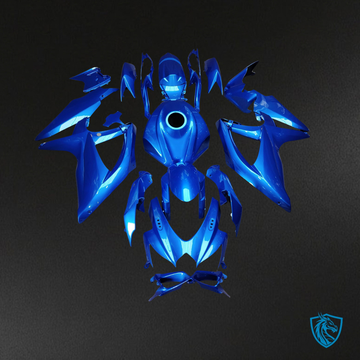 Suzuki GSXR 600-750 (2008-2010) Gloss Blue Metallic - MERGEment Motorcycle Fairings Kit