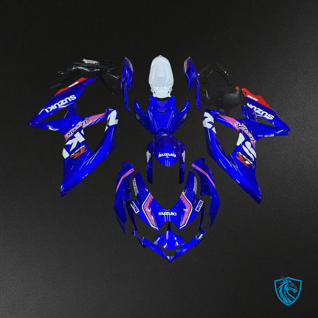 Suzuki GSXR 600-750 (2008-2010) Blue & Pink - Fairing Kit