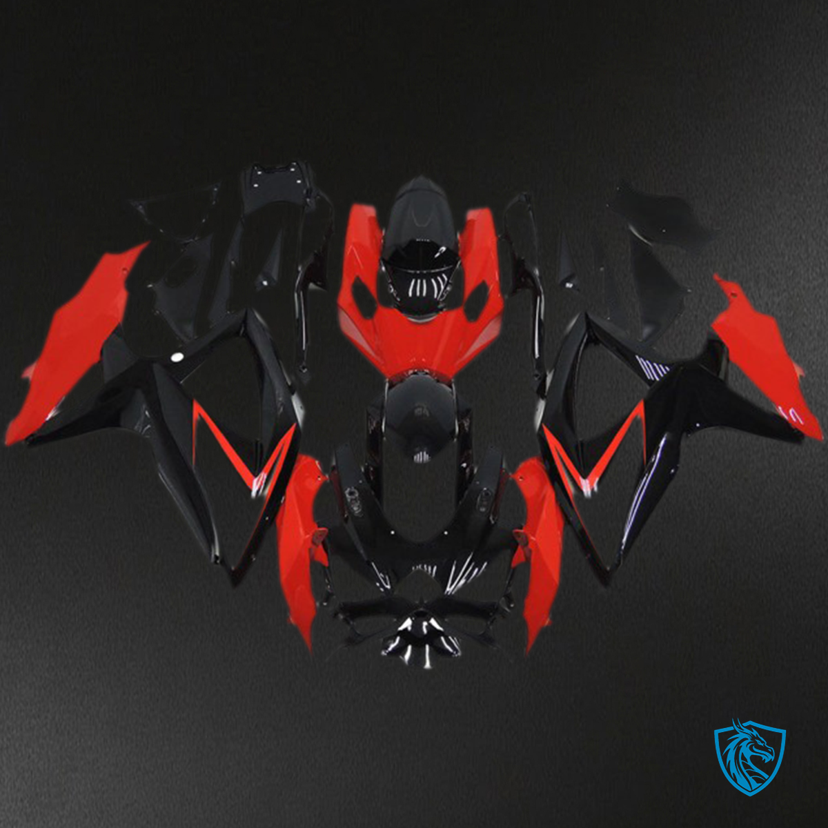 Suzuki GSXR 600-750 (2008-2010) Red OEM Style Fairings Kit - Aftermarket ABS Bodywork