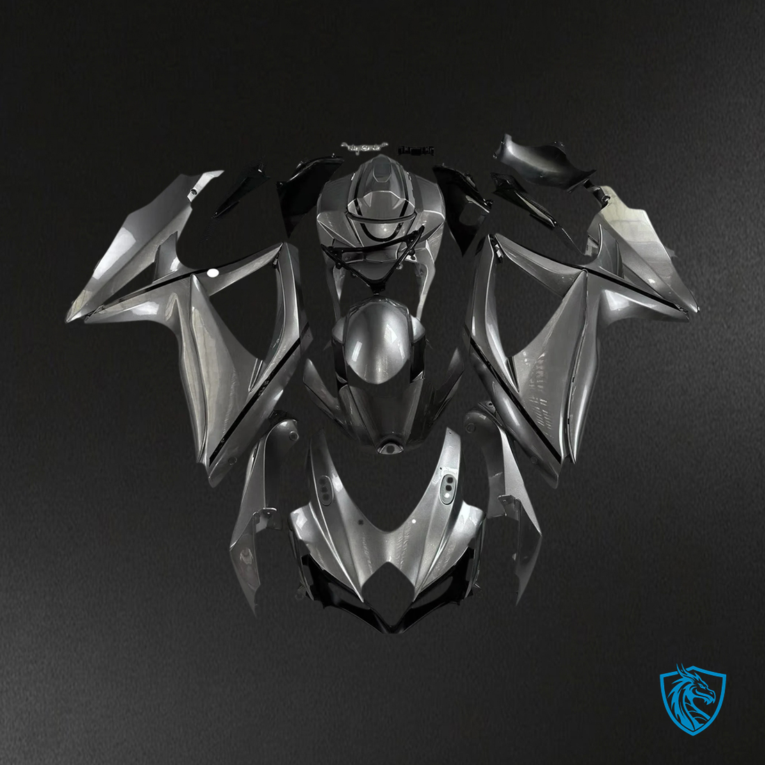 Suzuki GSXR 600-750 (2008-2010) Dark Gray - Fairing Kit