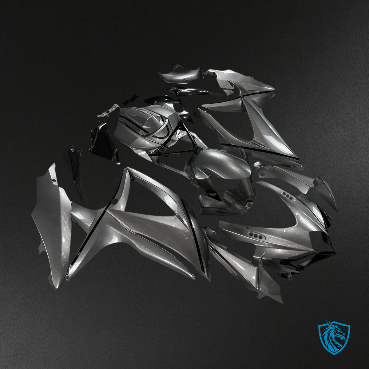 Suzuki GSXR 600-750 (2008-2010) Dark Gray - Fairing Kit