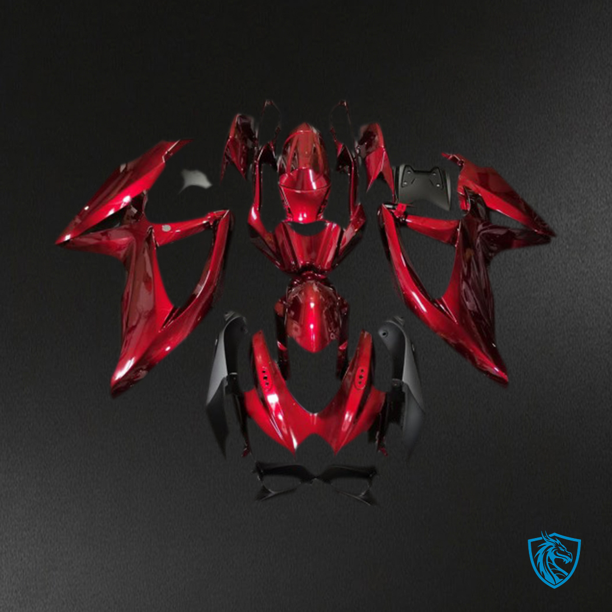 Suzuki GSXR 600-750 (2008-2010) Deep Red Motorcycle - Custom ABS Fairing Kit