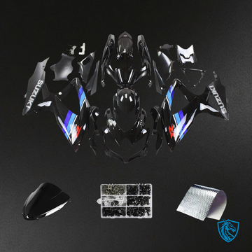 Suzuki GSXR 600-750 (2008-2010) Gloss Black & Blue - Fairing Kit