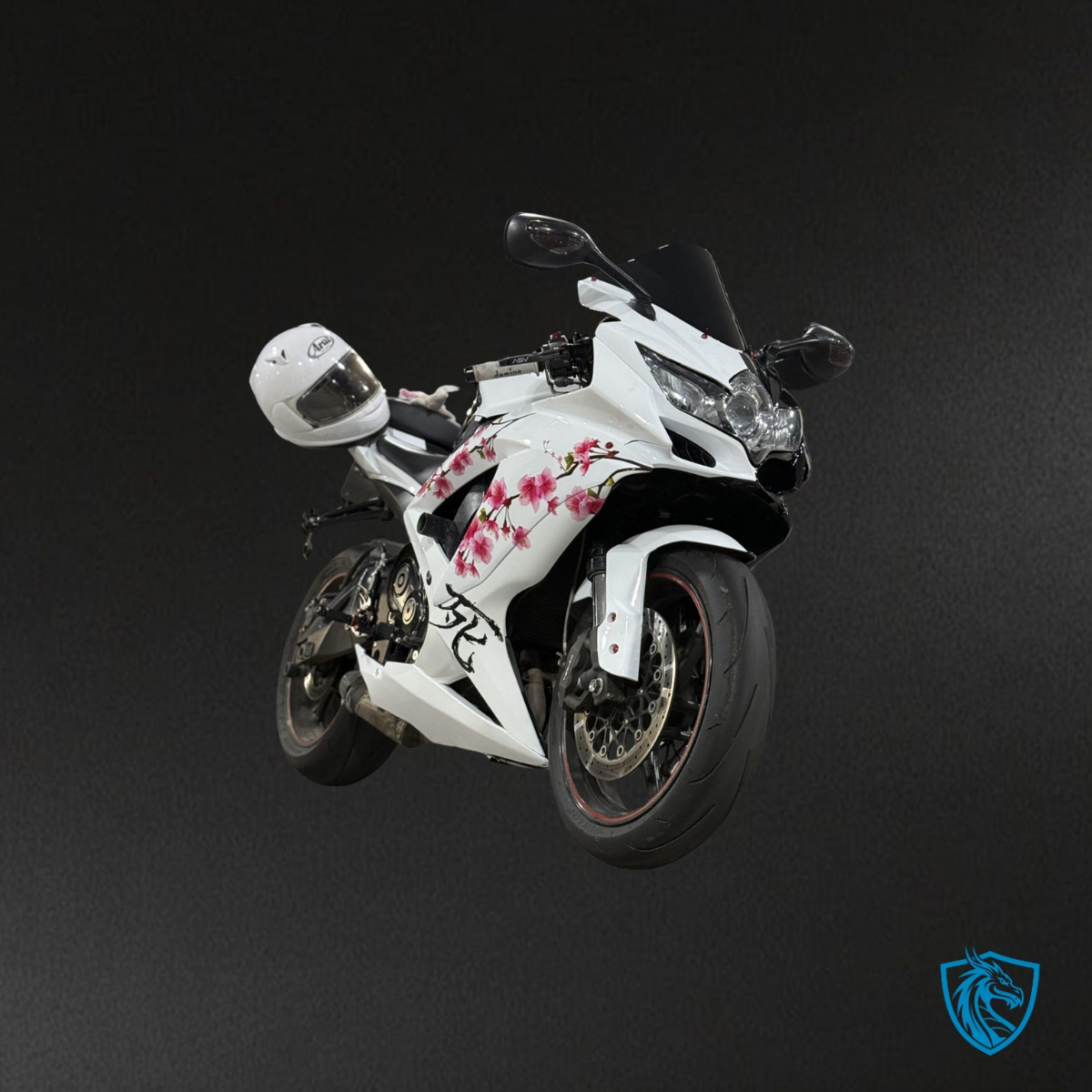 Suzuki GSXR 600-750 (2008-2010) Gloss Black & White Split - Custom ABS Fairing Kit