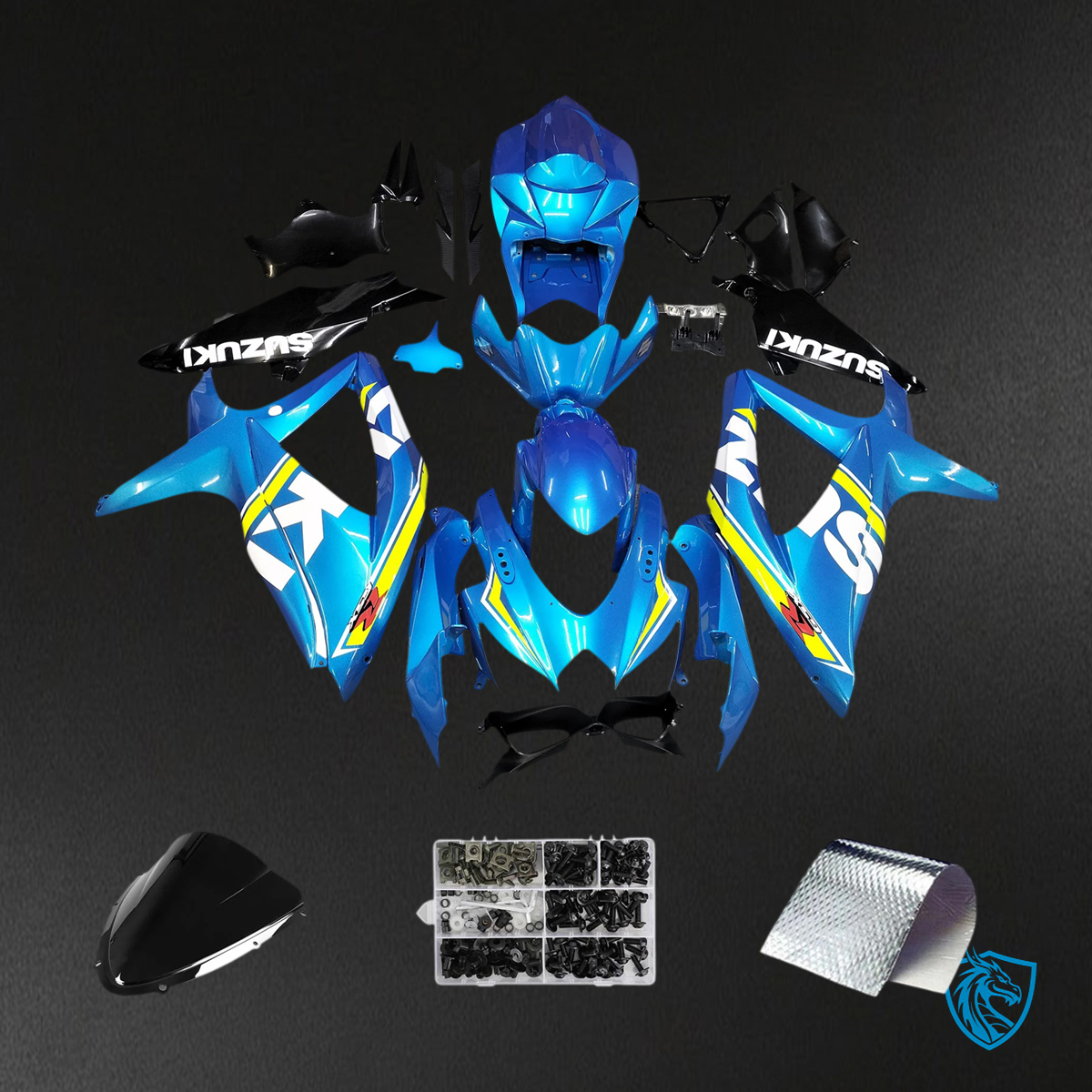 Suzuki GSXR 600-750 (2008-2010) Gloss Blue - Fairing Kit