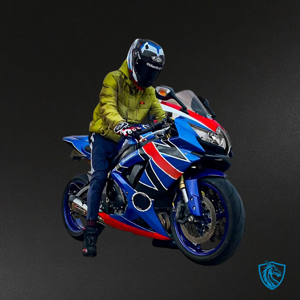 Suzuki GSXR 600-750 (2008-2010) Gloss Blue, Red & Black Fairing Kit - Aftermarket ABS Bodywork