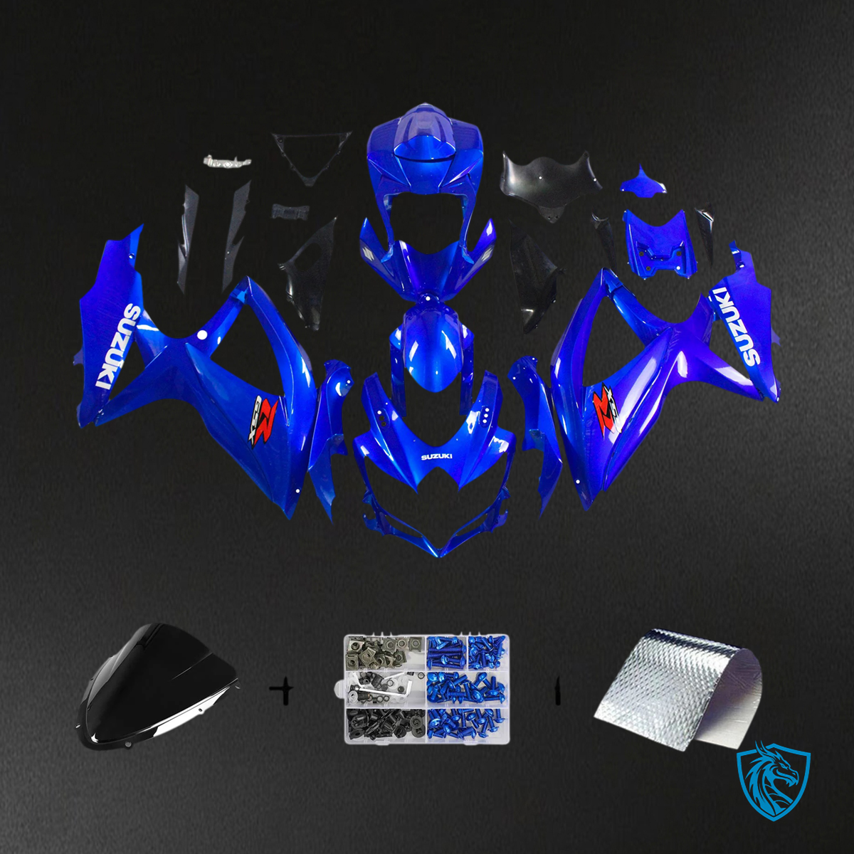 Suzuki GSXR 600-750 (2008-2010) Dark Blue - Fairing Kit