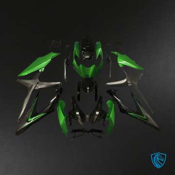 Suzuki GSXR 600-750 (2008-2010) Gloss Green Motorcycle Fairings Kit - Aftermarket ABS Bodywork