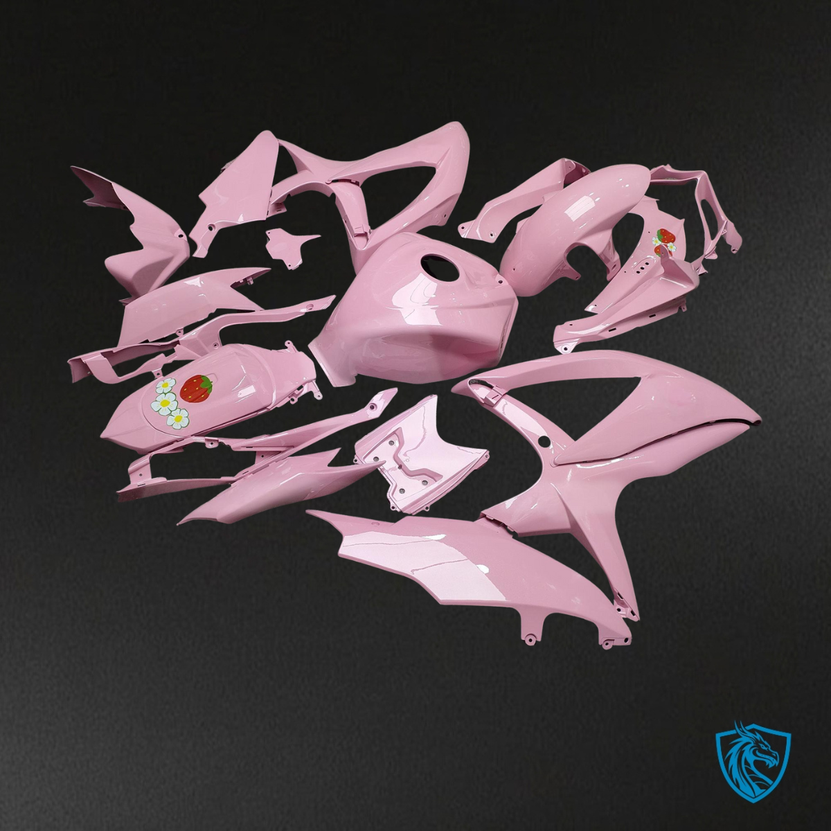 Suzuki GSXR 600-750 (2008-2010) Gloss Pink Fairing Kit - Aftermarket ABS Bodywork