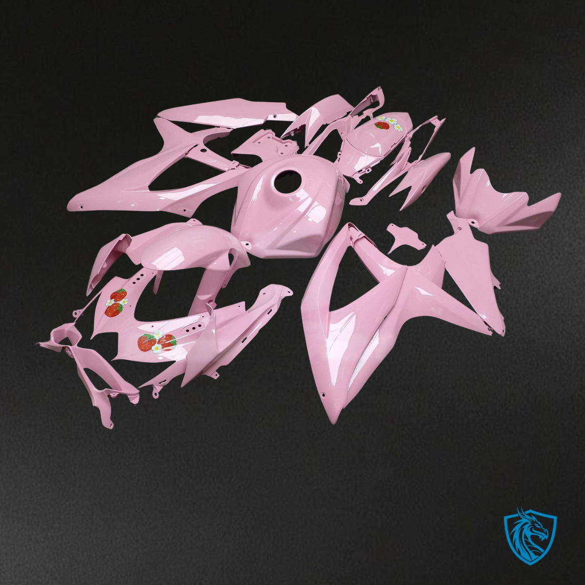 Suzuki GSXR 600-750 (2008-2010) Gloss Pink Fairing Kit - Aftermarket ABS Bodywork