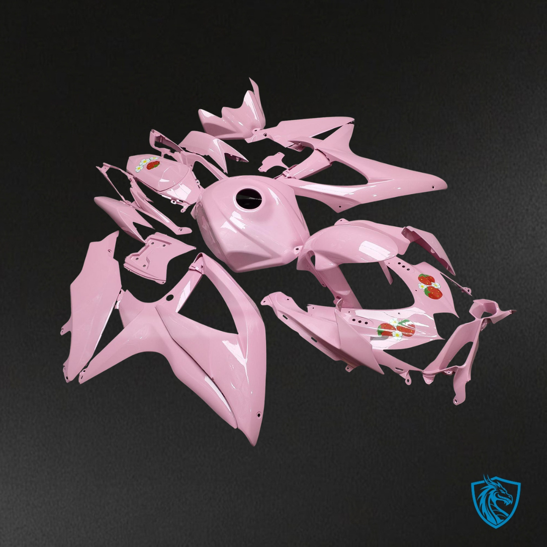 Suzuki GSXR 600-750 (2008-2010) Gloss Pink Fairing Kit - Aftermarket ABS Bodywork