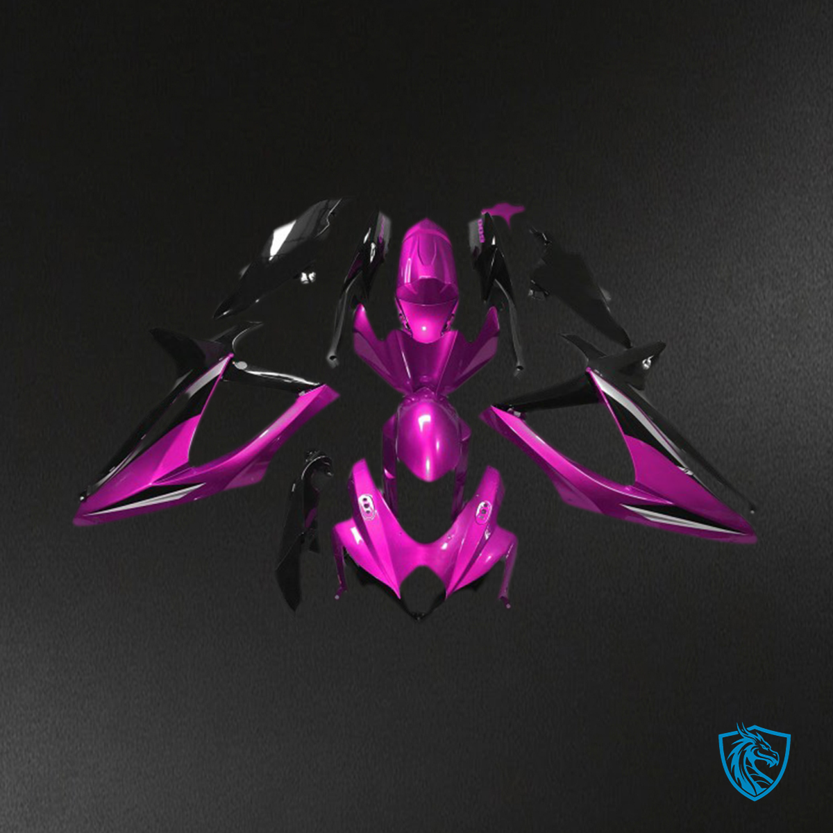 Suzuki GSXR 600-750 (2008-2010) Gloss Pink Motorcycle - Custom ABS Fairing Kit