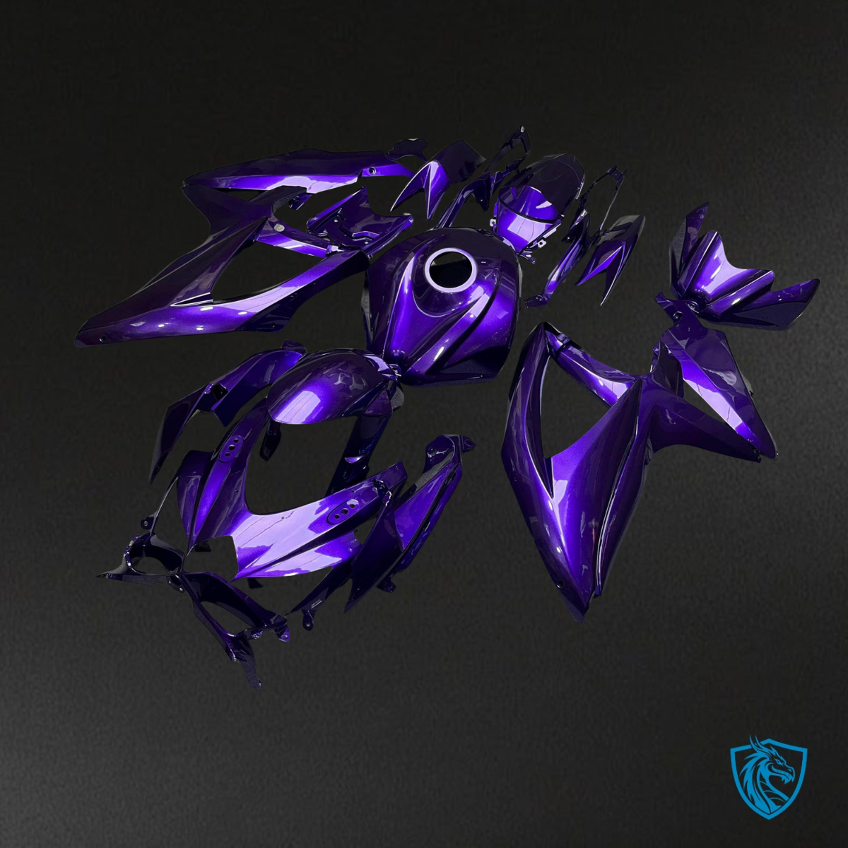 Suzuki GSXR 600-750 (2008-2010) Gloss Purple Fairing Kit | ABS Bodywork