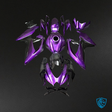 Suzuki GSXR 600-750 (2008-2010) Gloss Purple & Black - Custom ABS Fairing Kit