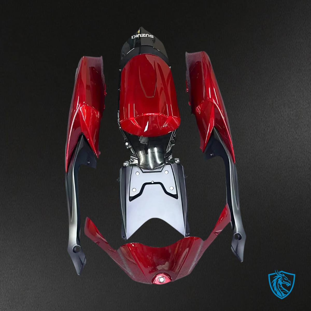 Suzuki GSXR 600-750 (2008-2010) Red & Black - Fairing Kit