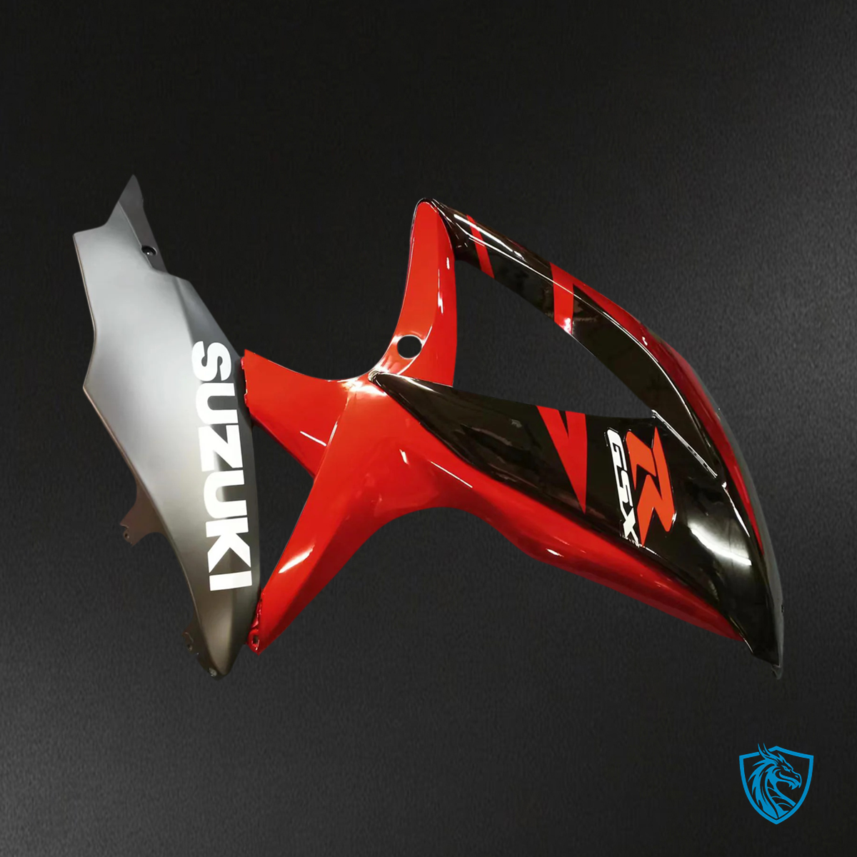 Suzuki GSXR 600-750 (2008-2010) Red & Black Style 2 - Fairing Kit