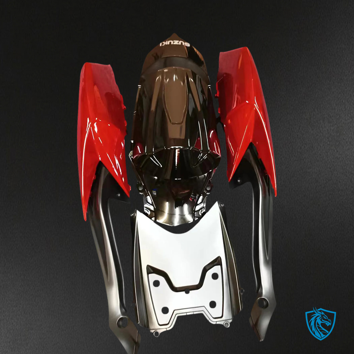 Suzuki GSXR 600-750 (2008-2010) Red & Black Style 2 - Fairing Kit