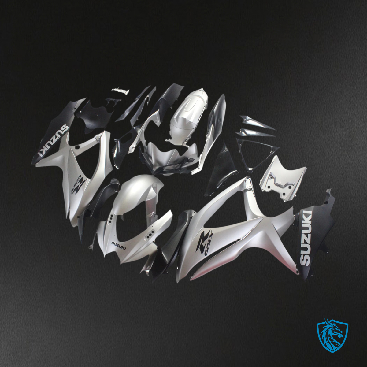 Suzuki GSXR 600-750 (2008-2010) Gray & Sliver Style 3 - Fairing Kit