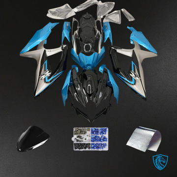 Suzuki GSXR 600-750 (2006-2007) Blue & Silver K6 - Custom ABS Fairing Kit