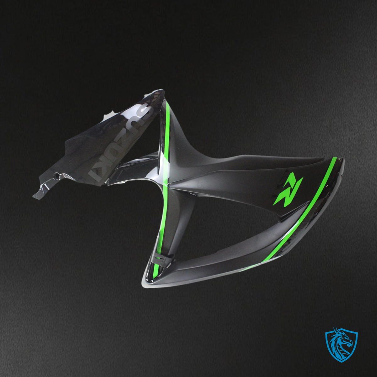 Suzuki GSXR 600-750 (2008-2010) Matte Black & Green - Fairing Kit