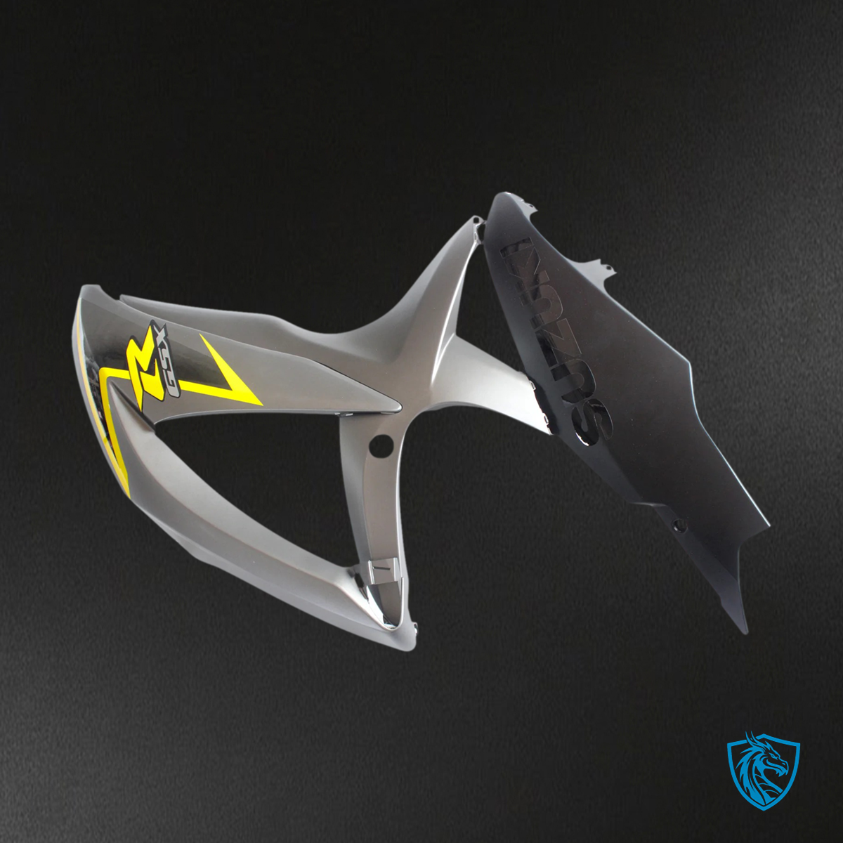 Suzuki GSXR 600-750 (2008-2010) Matte Dark Gray & Yellow - Fairing Kit