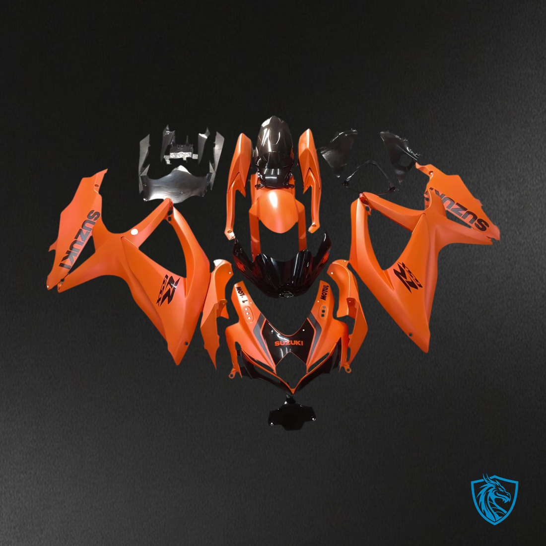 Suzuki GSXR 600-750 (2008-2010) Pumpkin Orange - Fairing Kit