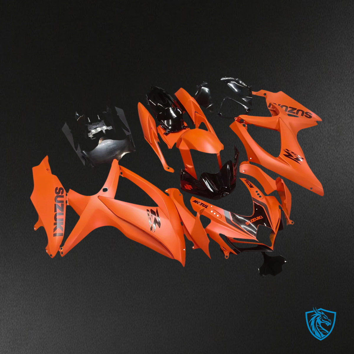 Suzuki GSXR 600-750 (2008-2010) Pumpkin Orange - Fairing Kit