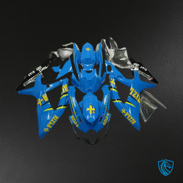Suzuki GSXR 600-750 (2008-2010) Blue Rizla Motorcycle - Custom ABS Fairing Kit